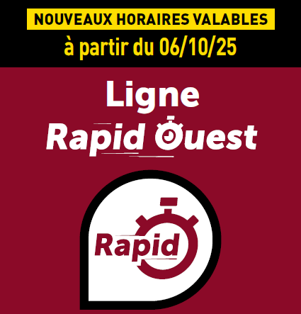 Du changement sur la ligne Rapid’Ouest !